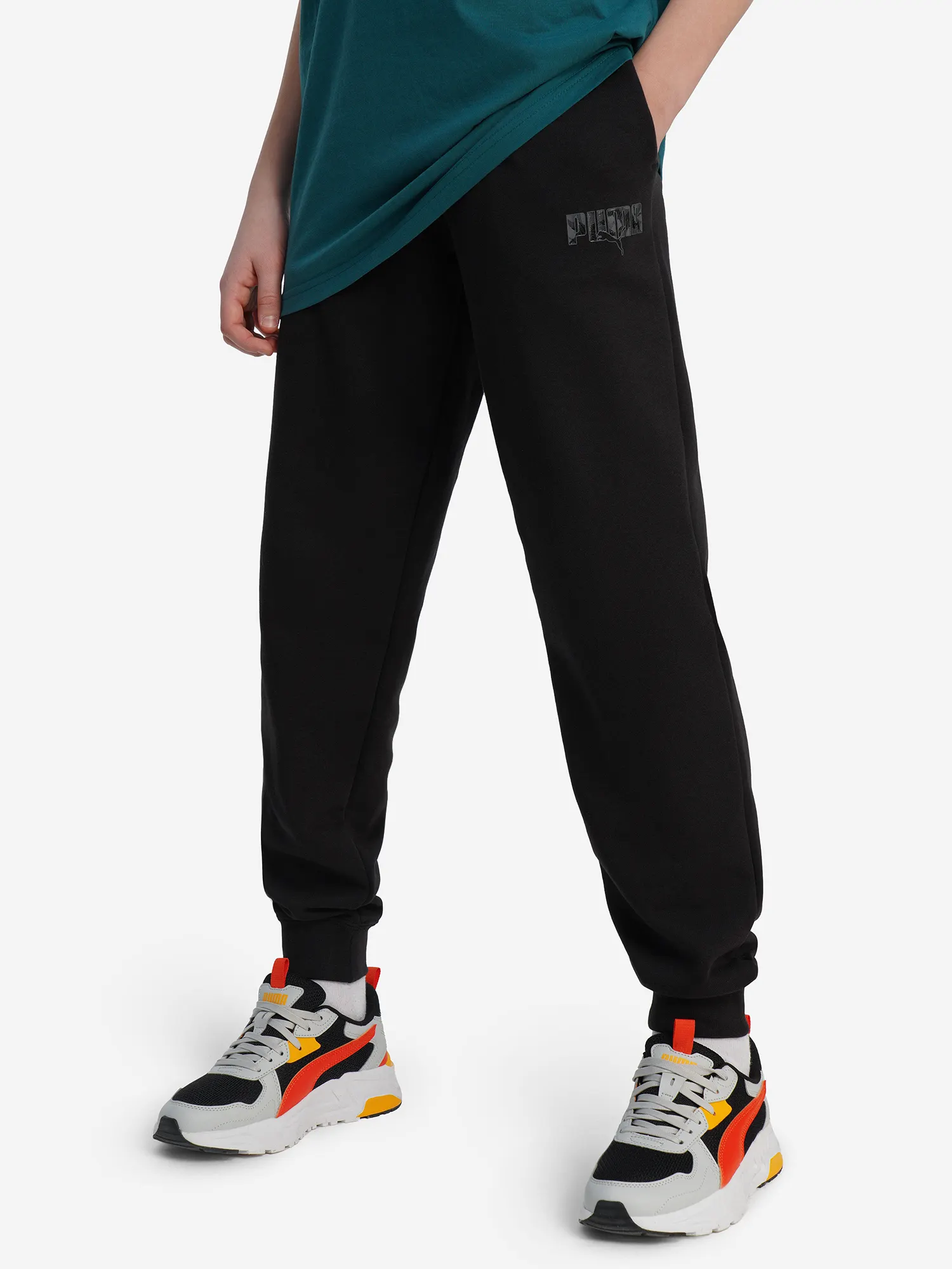 Брюки для мальчиков PUMA Ess Logo Lab Story 2 Черный