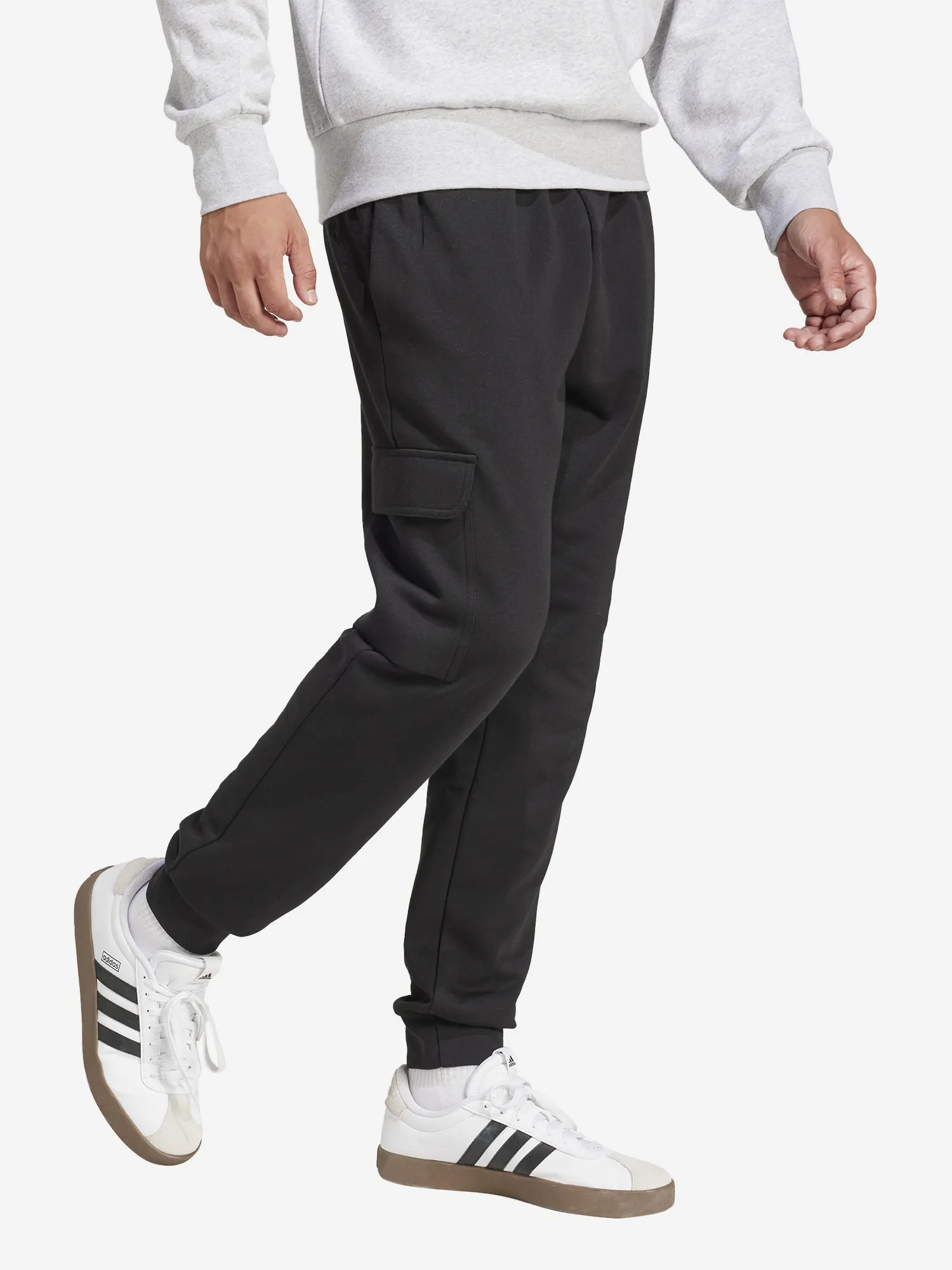 Брюки флисовые мужские Adidas Черный