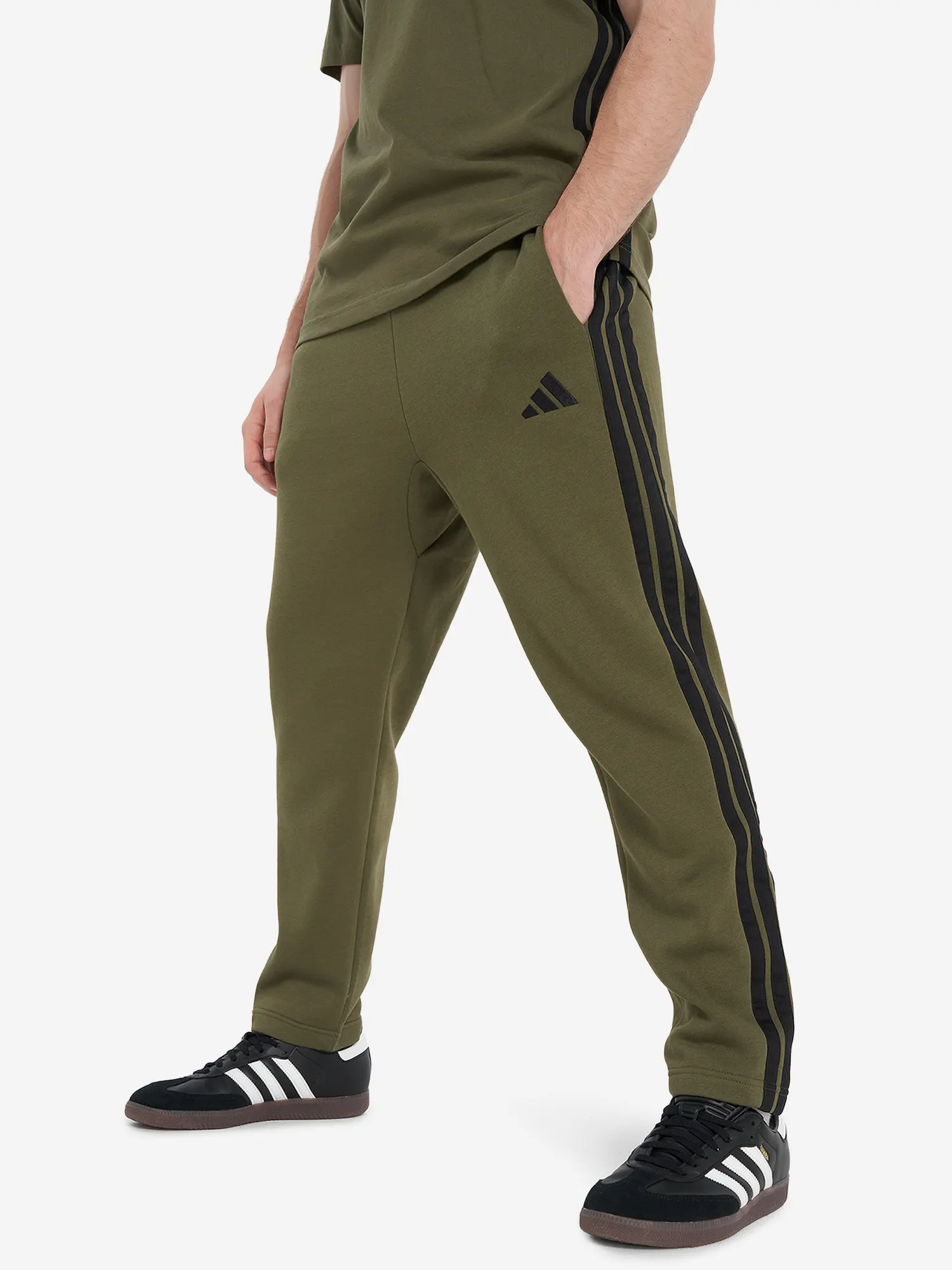 Брюки флисовые мужские Adidas Зеленый Брюки флисовые мужские Adidas Зеленый