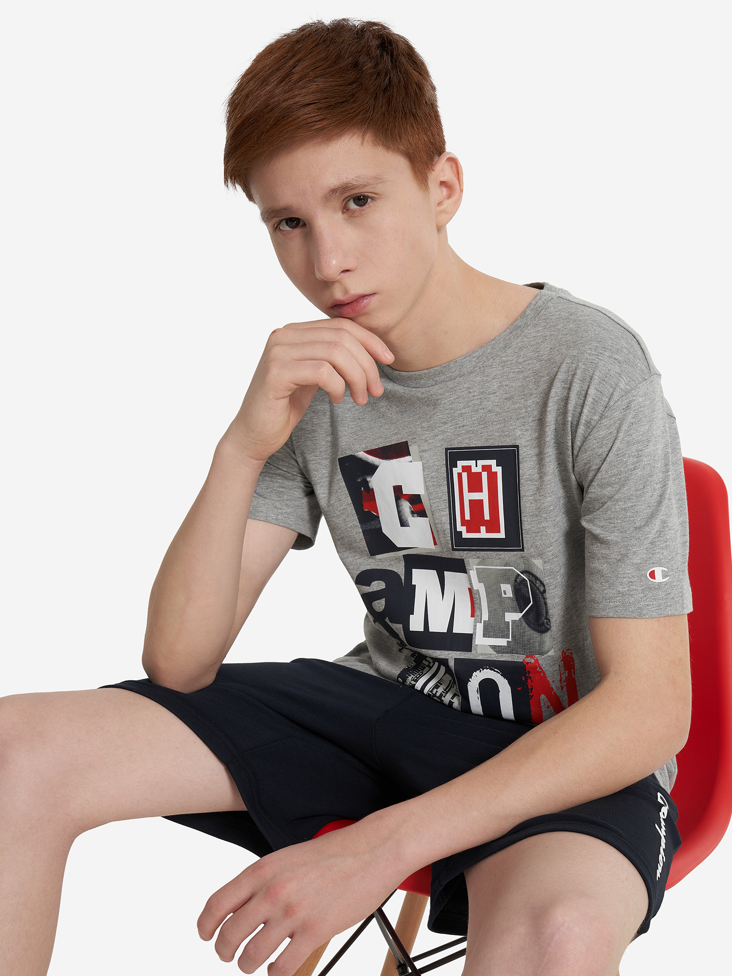 Футболка для мальчиков Champion Серый