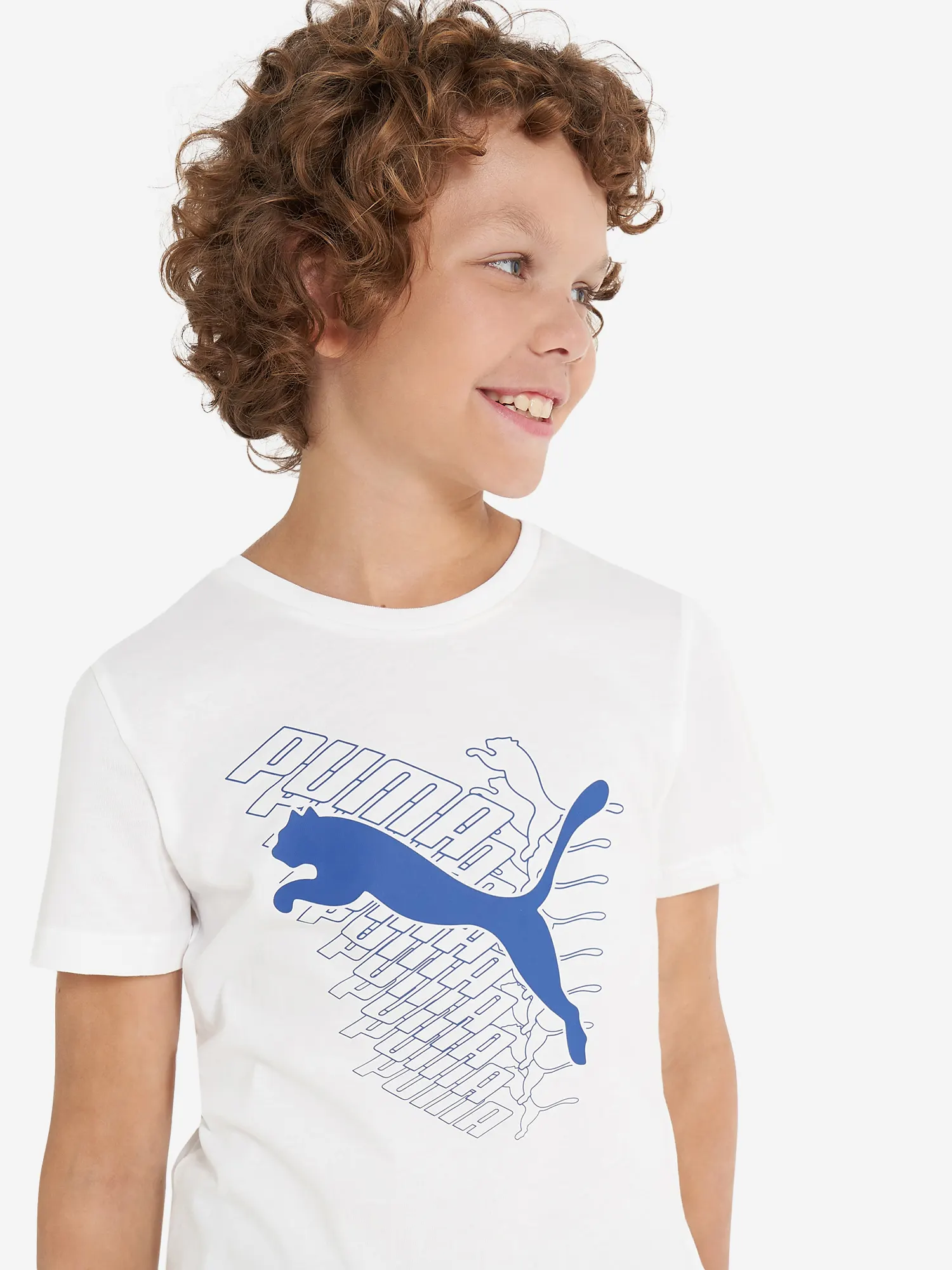 Футболка для мальчиков PUMA Graphics Cat Белый Футболка для мальчиков PUMA Graphics Cat Белый