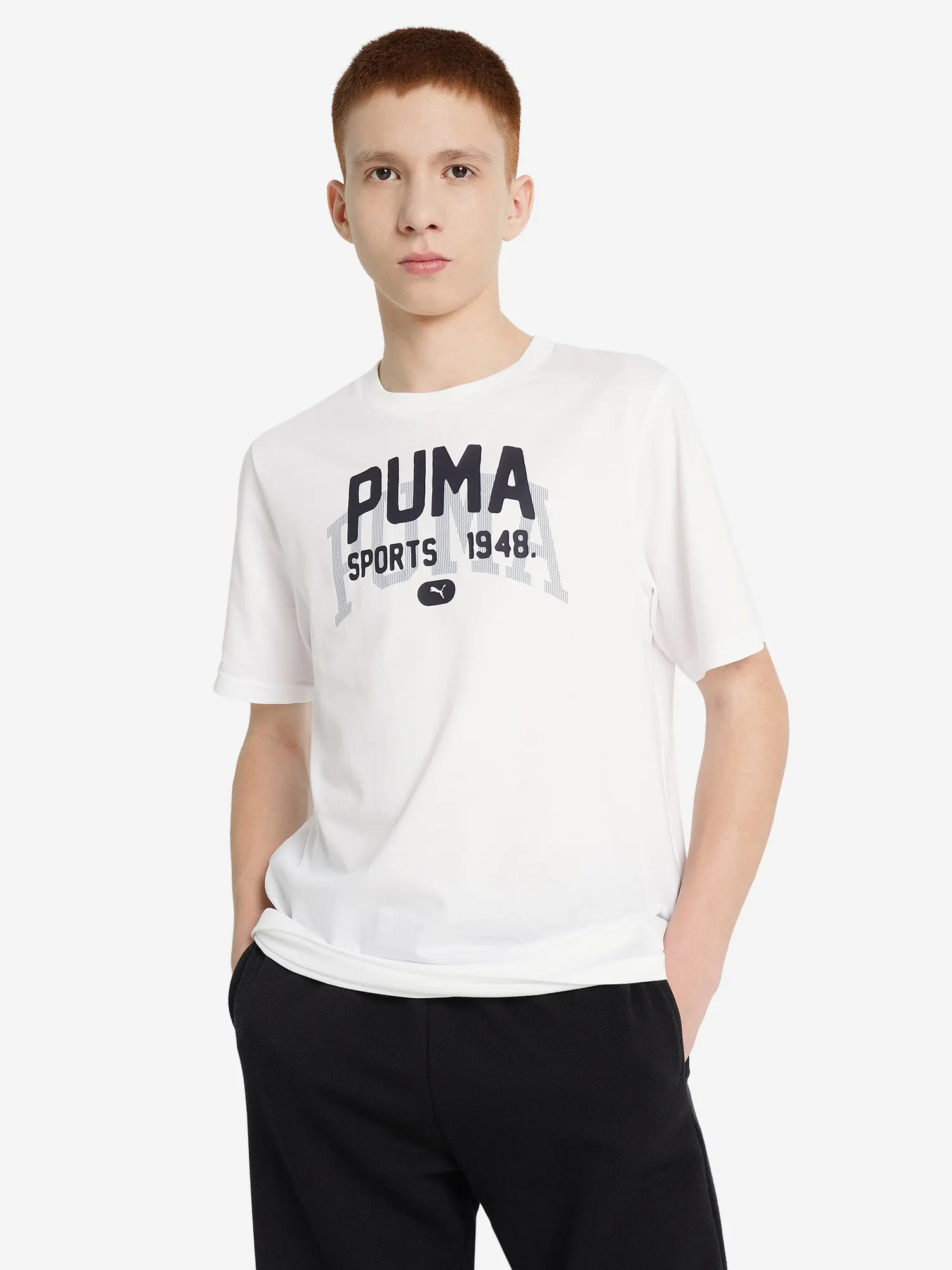 Футболка для мальчиков PUMA Graphics Varsity Белый Футболка для мальчиков PUMA Graphics Varsity Белый