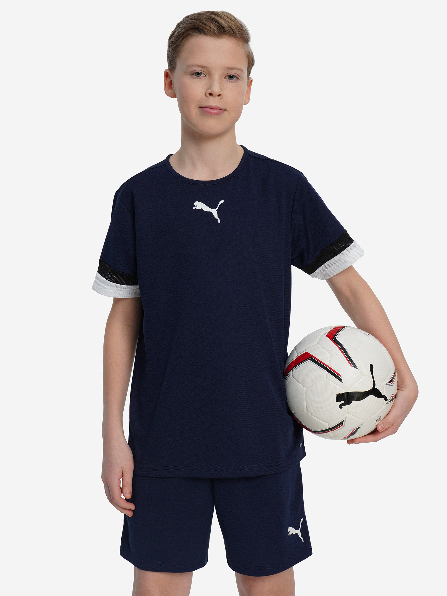 Футболка для мальчиков PUMA teamRISE Jersey Синий