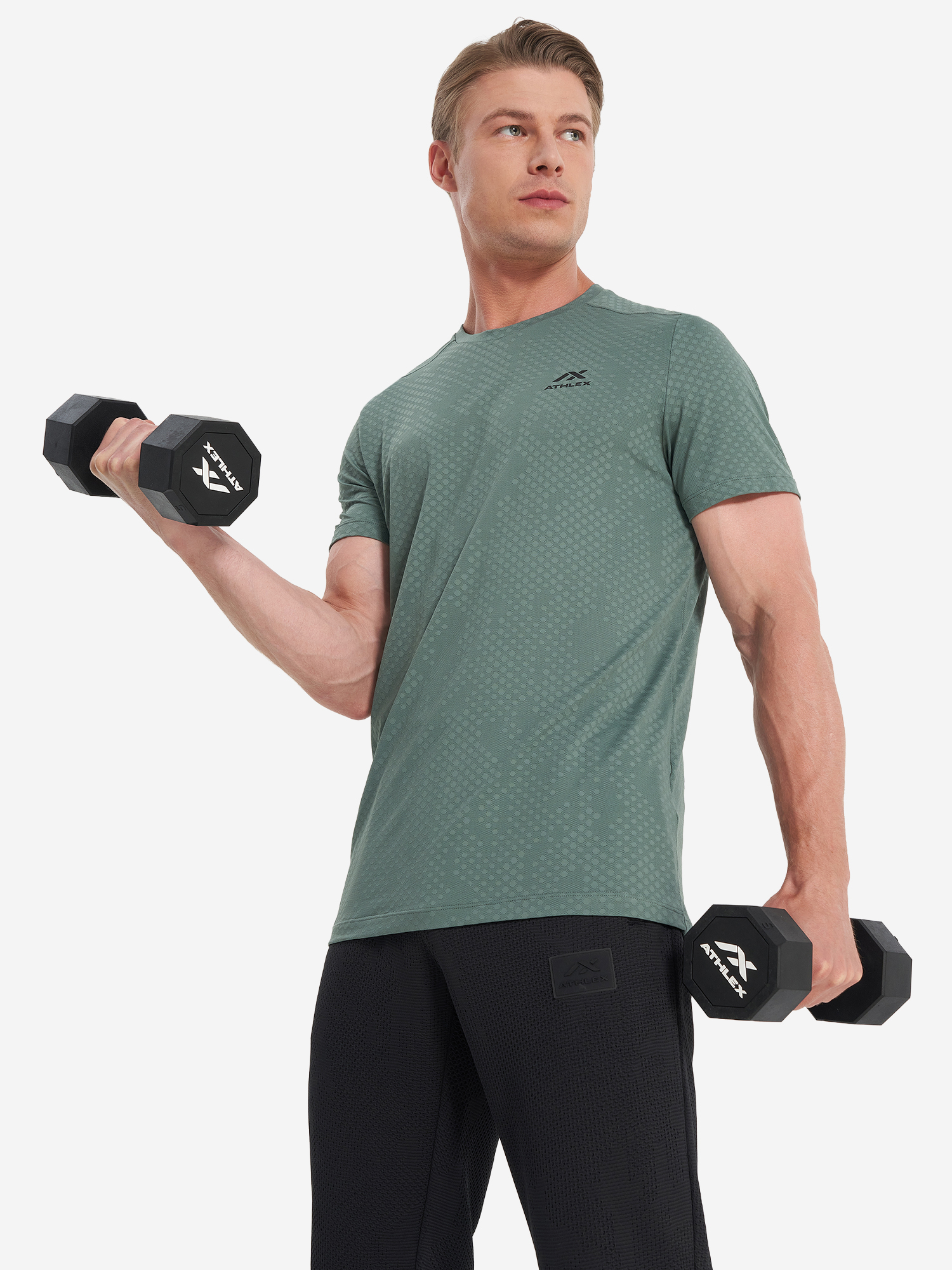 Футболка мужская Athlex Зеленый