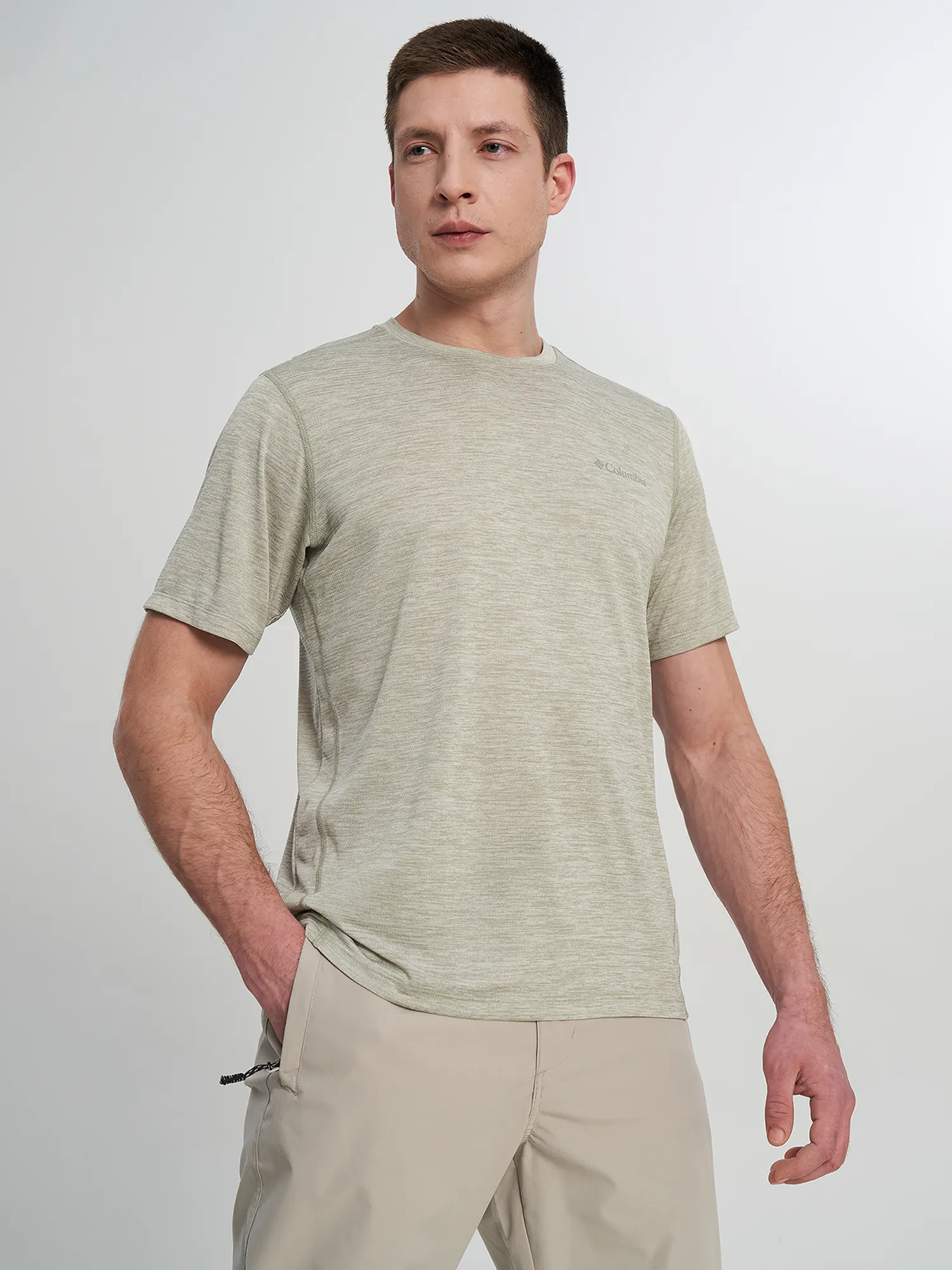 Футболка мужская Columbia Deschutes Runner Short Sleeve Shirt Зеленый