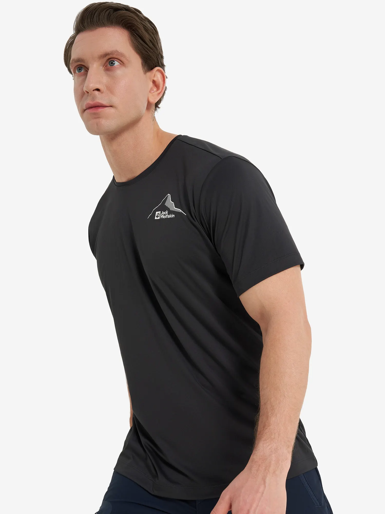 Футболка мужская Jack Wolfskin Peak Graphic Серый