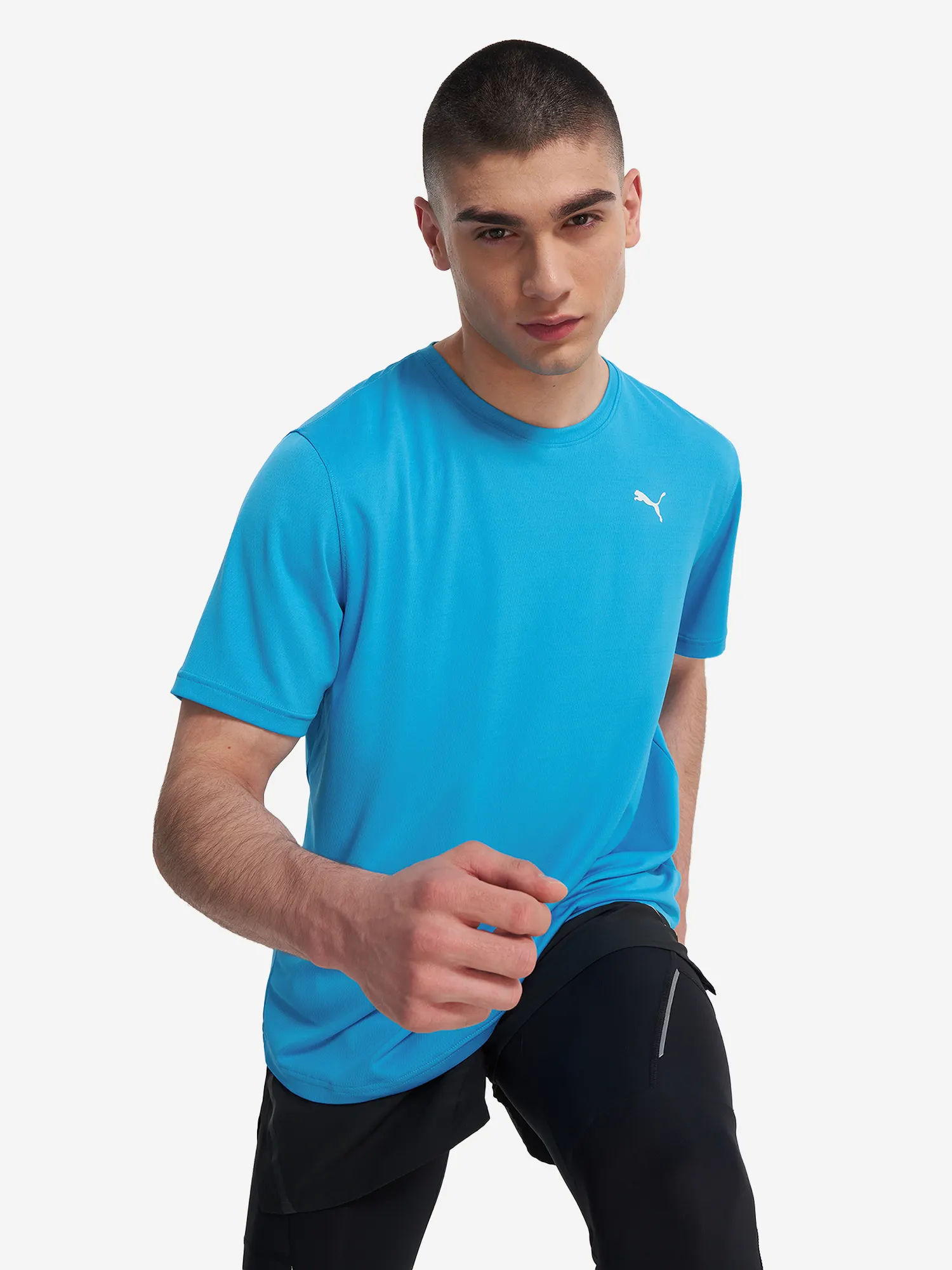 Футболка мужская PUMA Graphics Running Faster Голубой