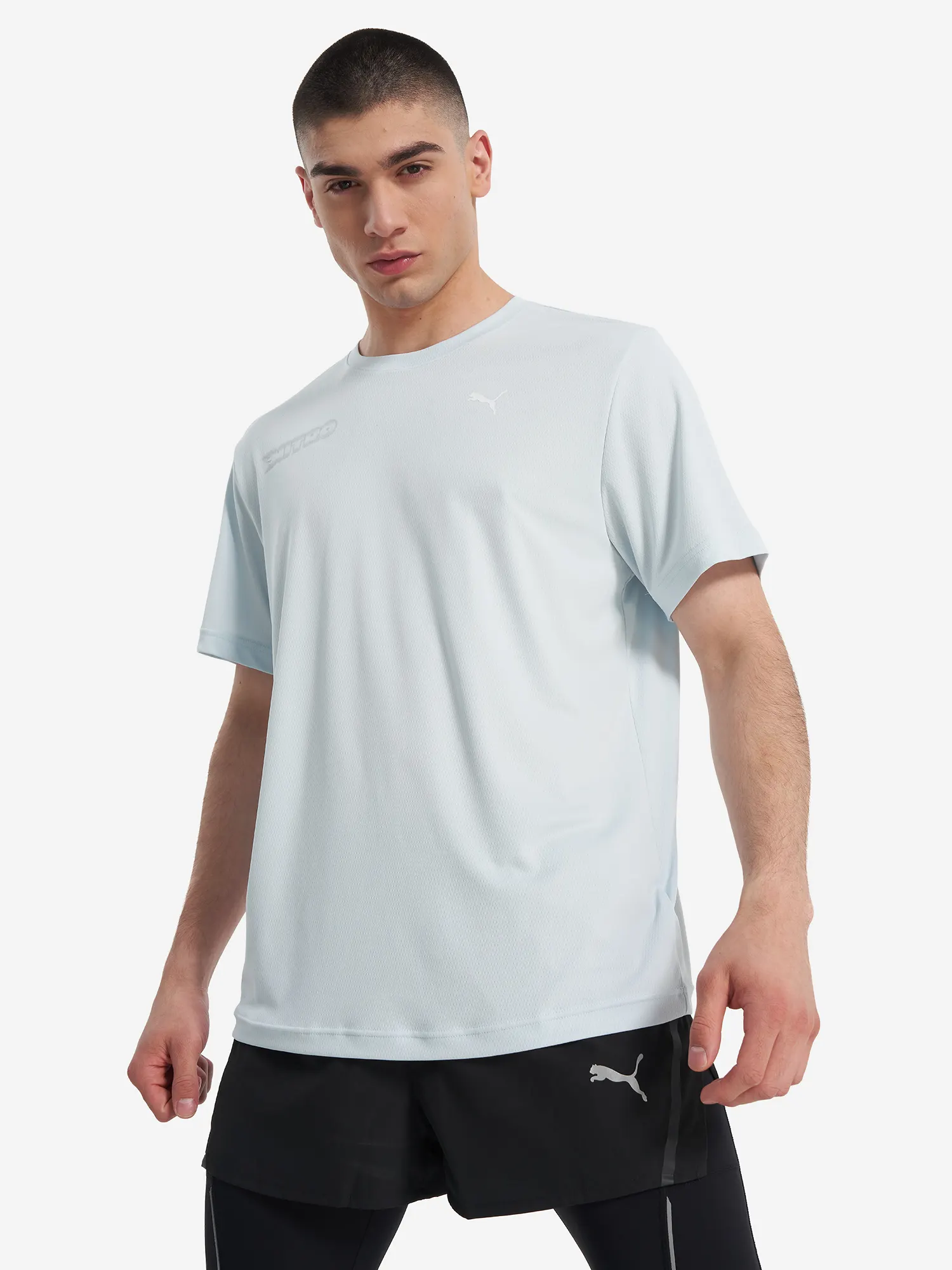 Футболка мужская PUMA Nitro Illustration Graphic Голубой