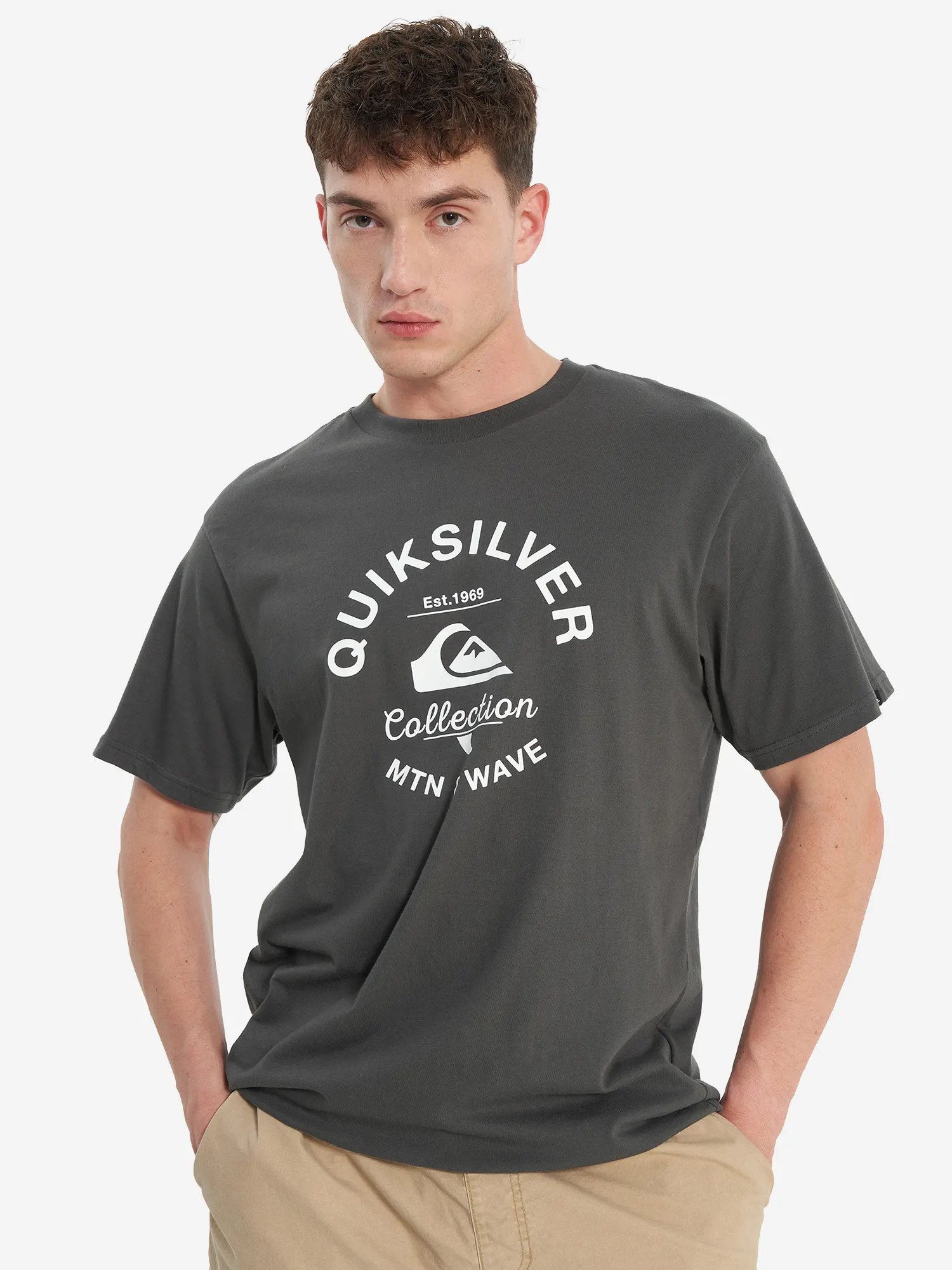 Футболка мужская Quiksilver Bombshell Flaxton Серый