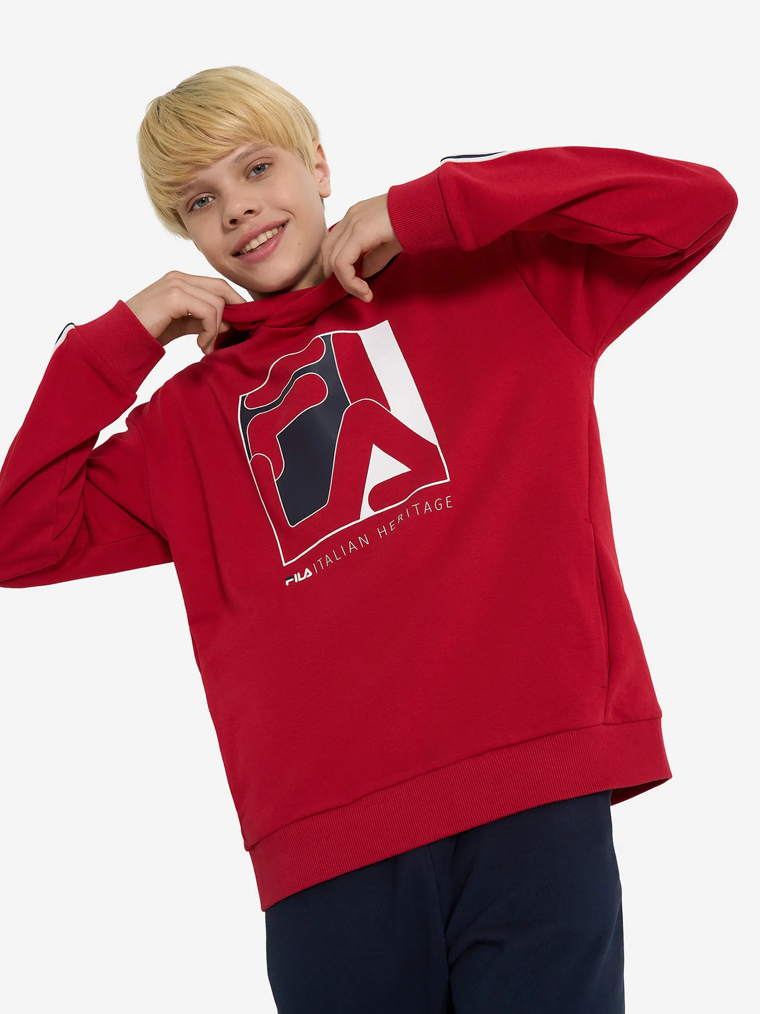 Худи для мальчиков FILA Красный