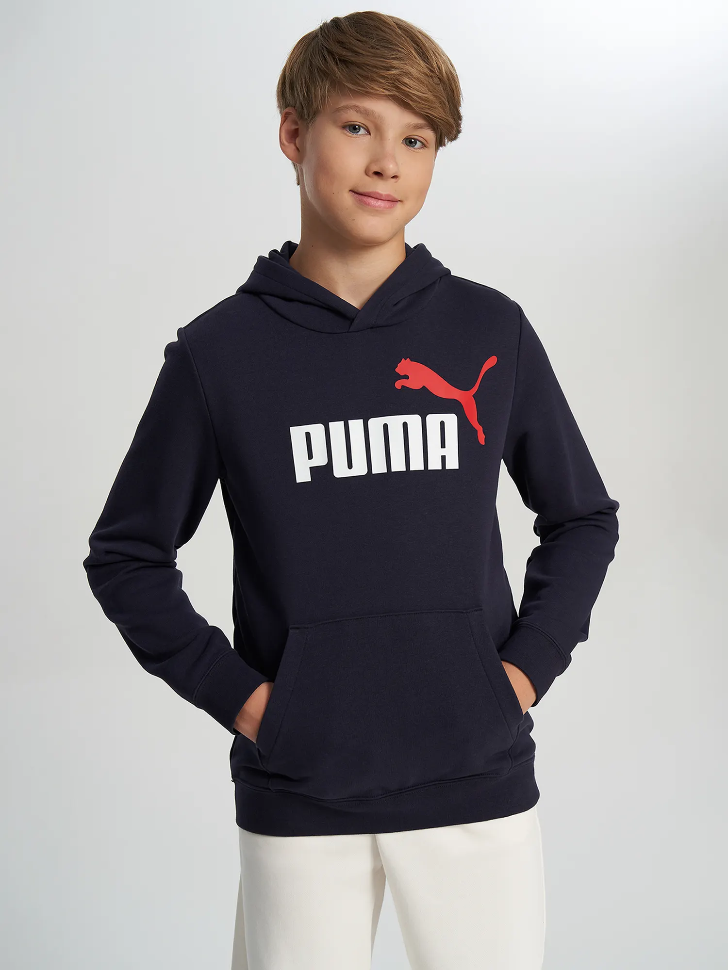 Худи для мальчиков PUMA Ess 2 Color No.1 Logo Синий