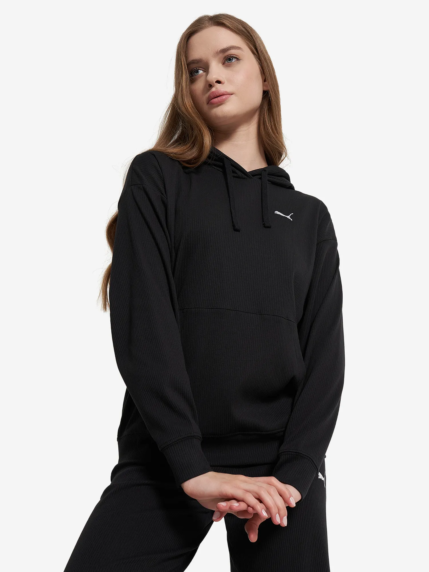 Худи женское PUMA Ess Elevated Черный Худи женское PUMA Ess Elevated Черный