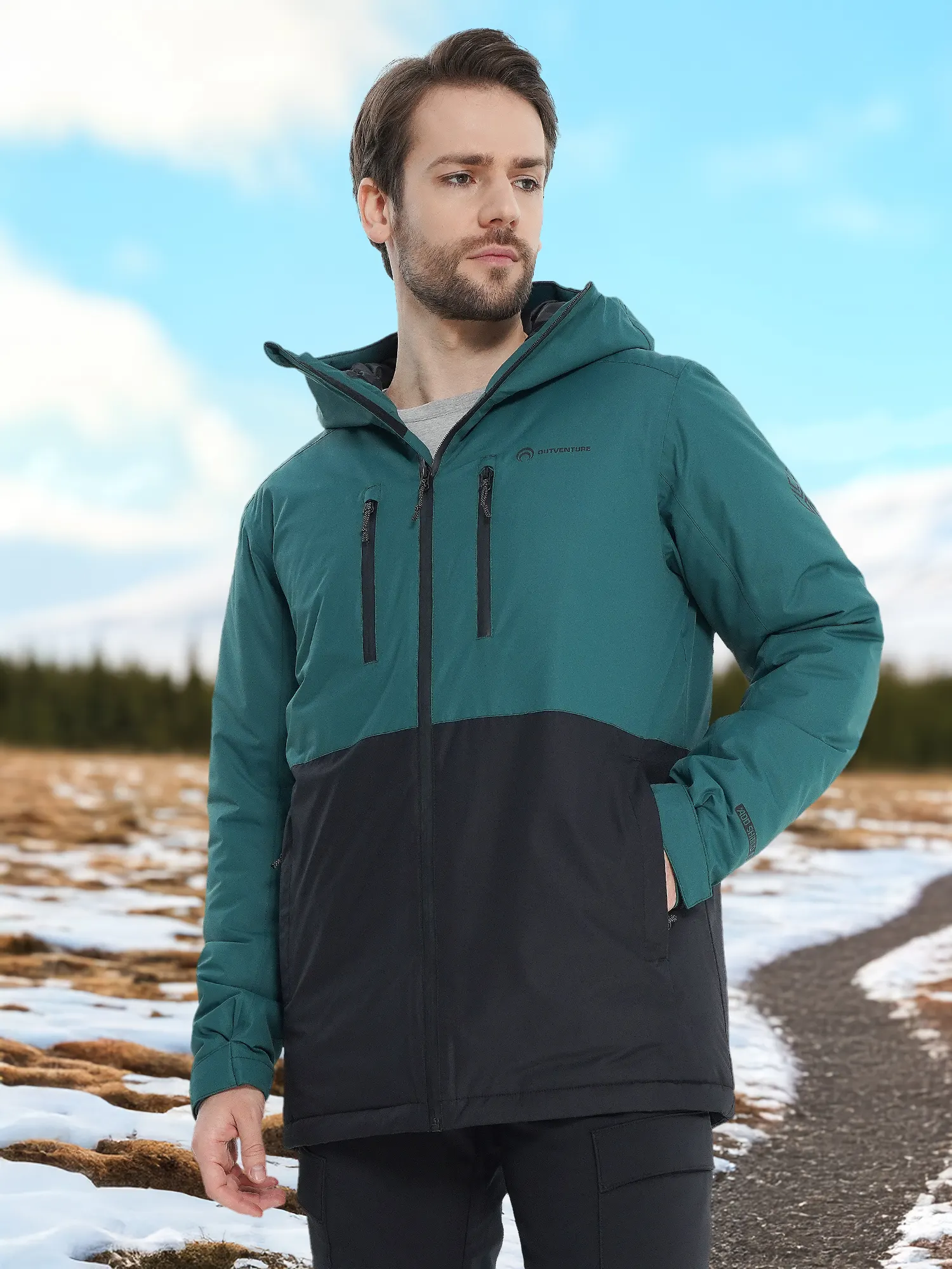 Куртка утепленная мужская Outventure Cheget Зеленый