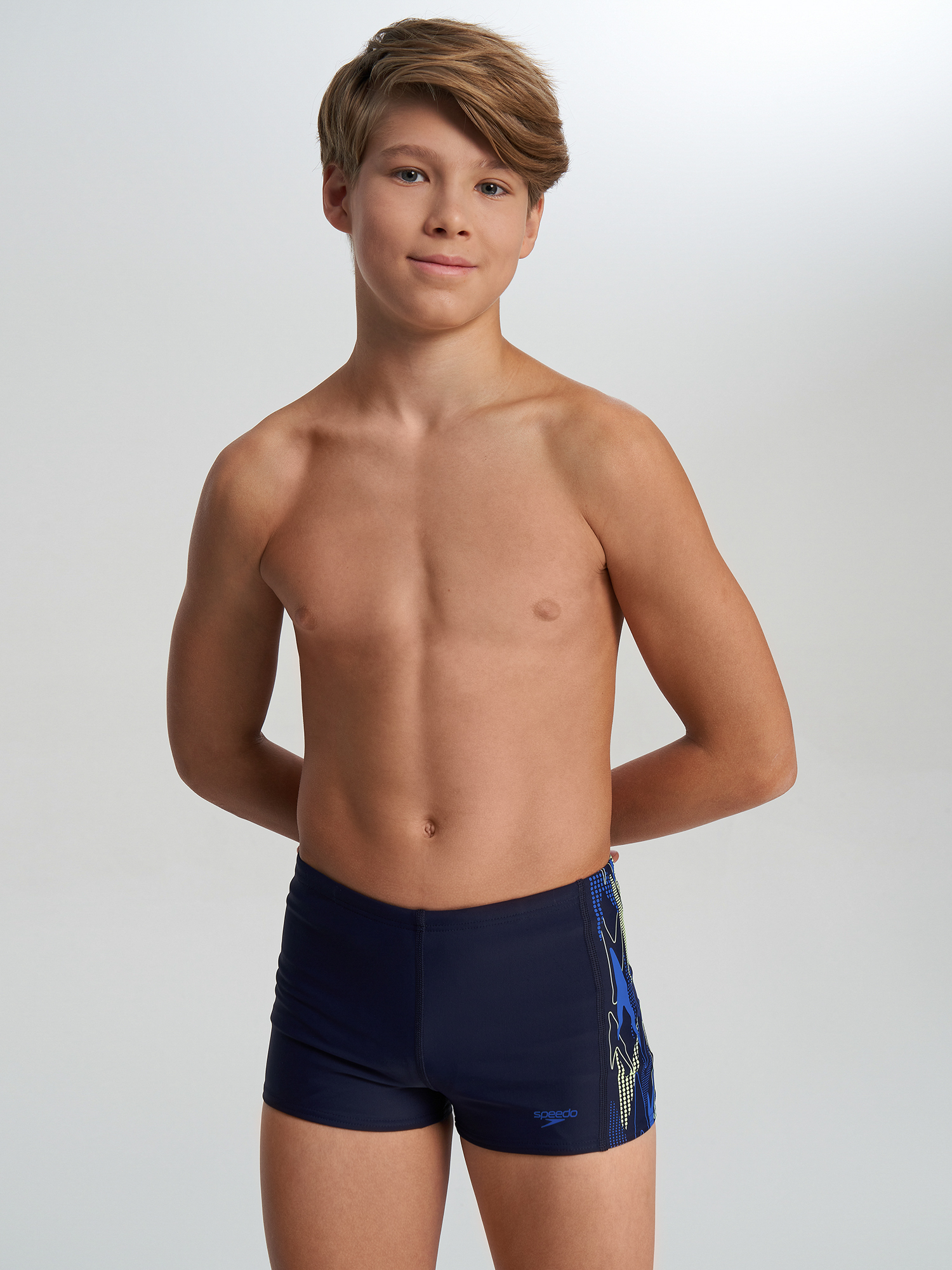 Плавки-шорты для мальчиков Speedo Plastisol Placement Aquasht Синий