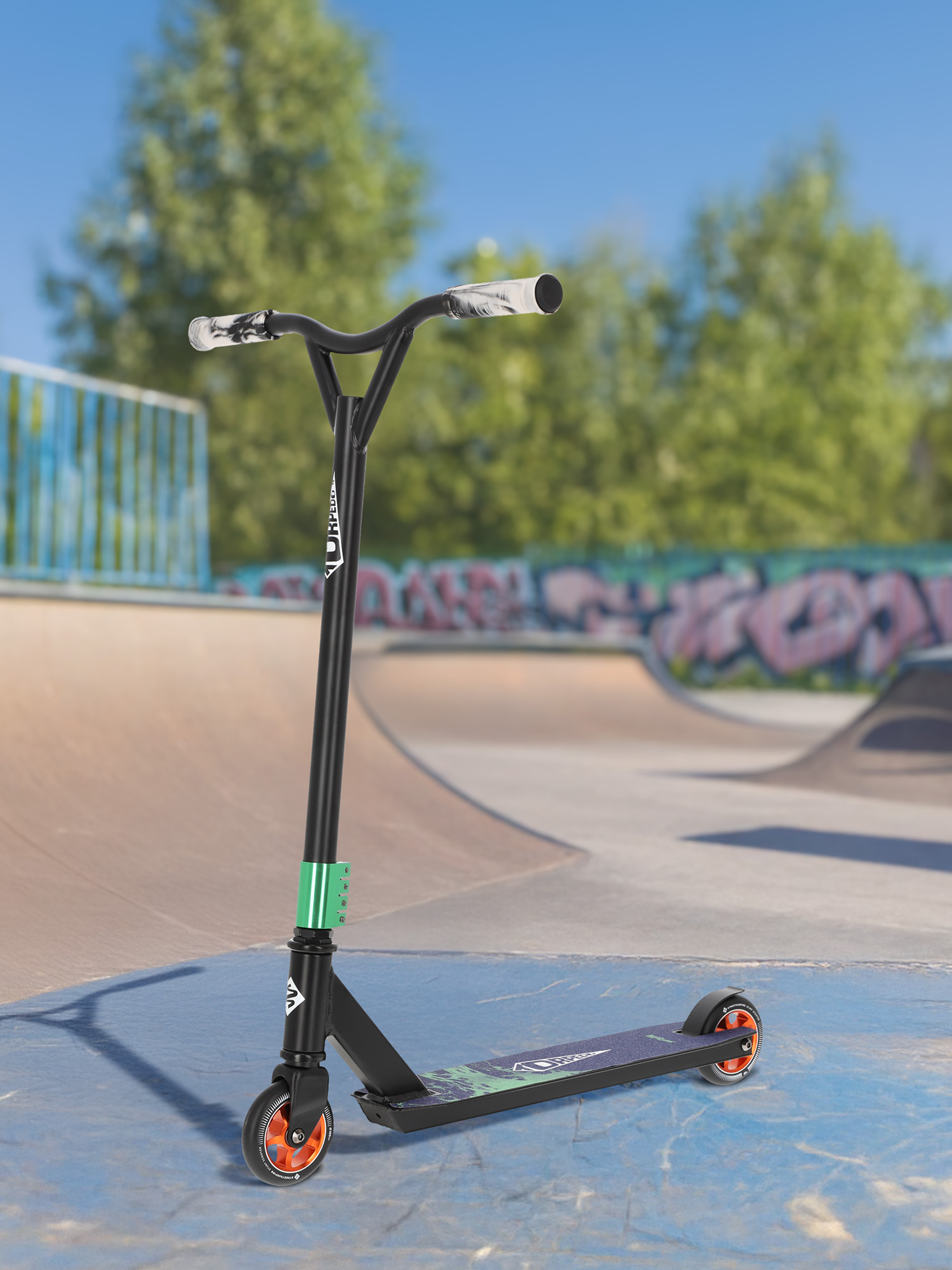 Самокат Street Surfing Torpedo 100 мм Черный