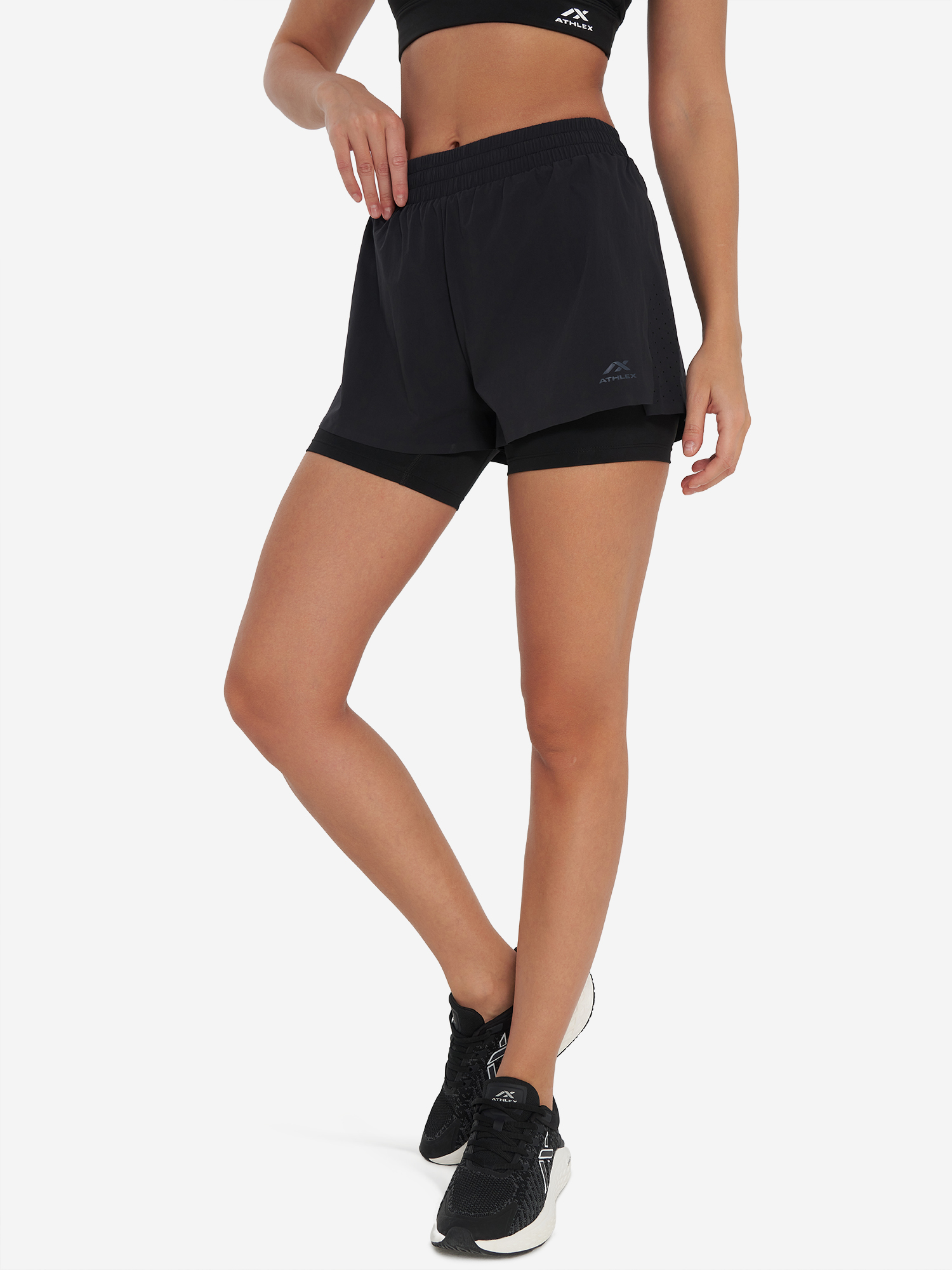 Шорты компрессионные женские Athlex Pulse+ Черный