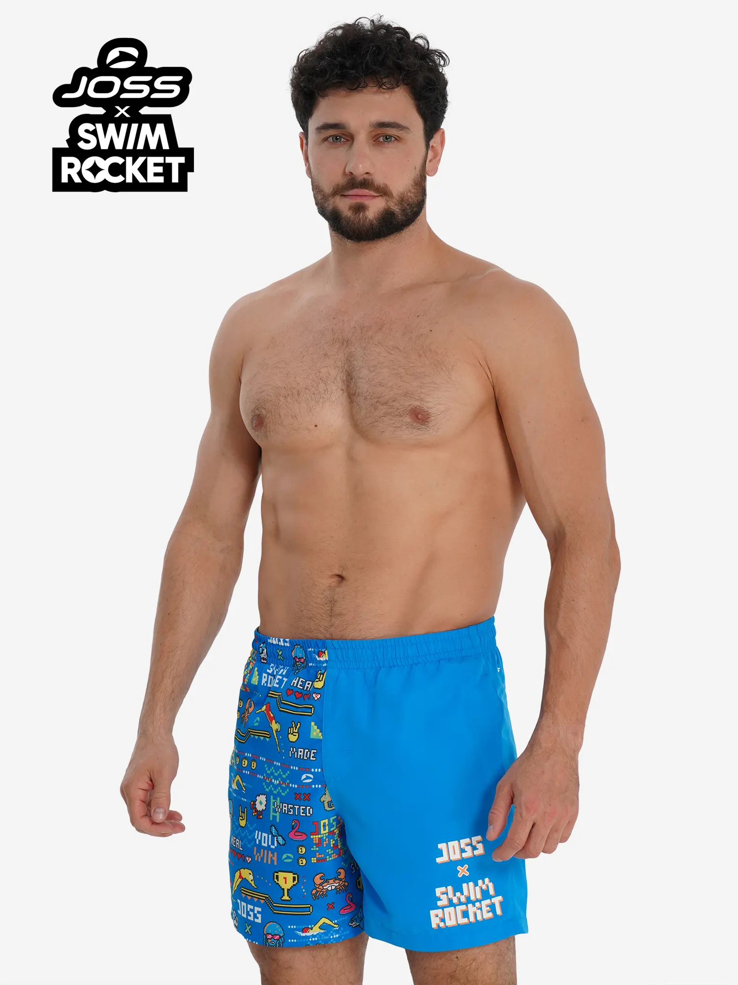 Шорты плавательные мужские Joss x Swim Rocket Синий Шорты плавательные мужские Joss x Swim Rocket Синий
