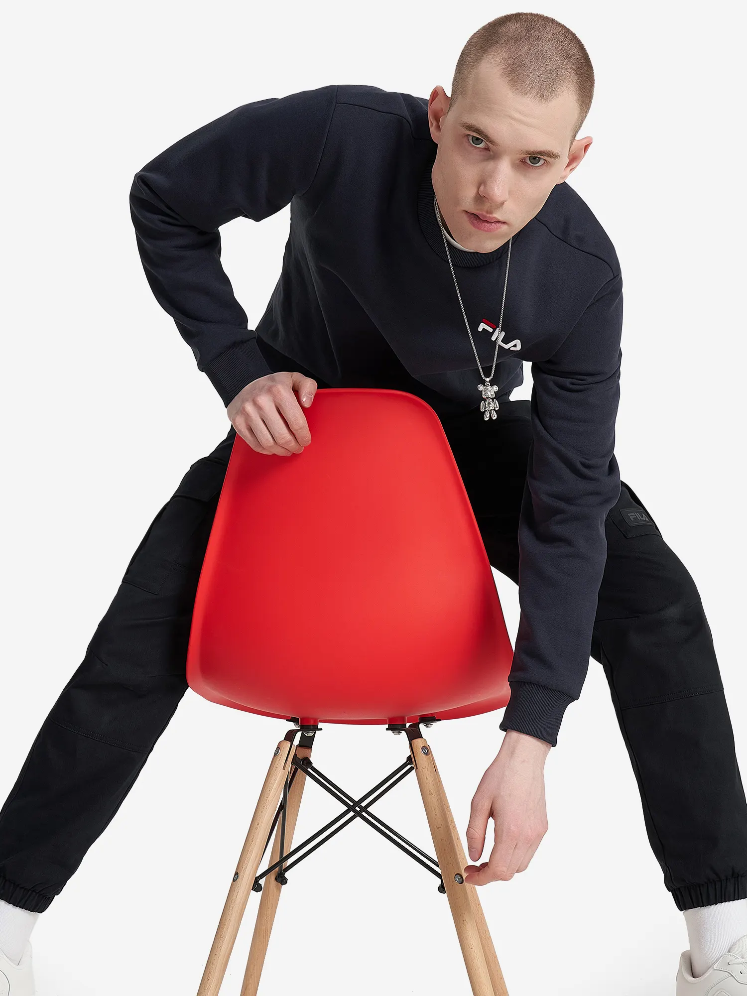 Свитшот мужской FILA Essentials Синий Свитшот мужской FILA Essentials Синий