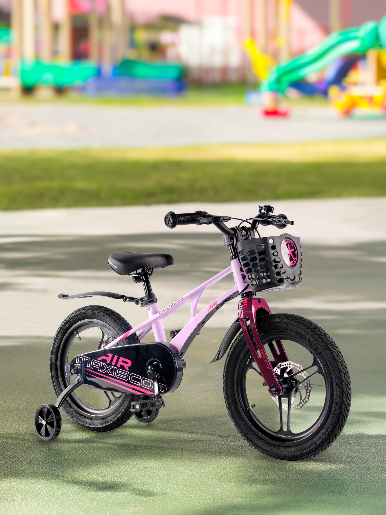 Велосипед для девочек Maxiscoo Air Pro 16" Фиолетовый