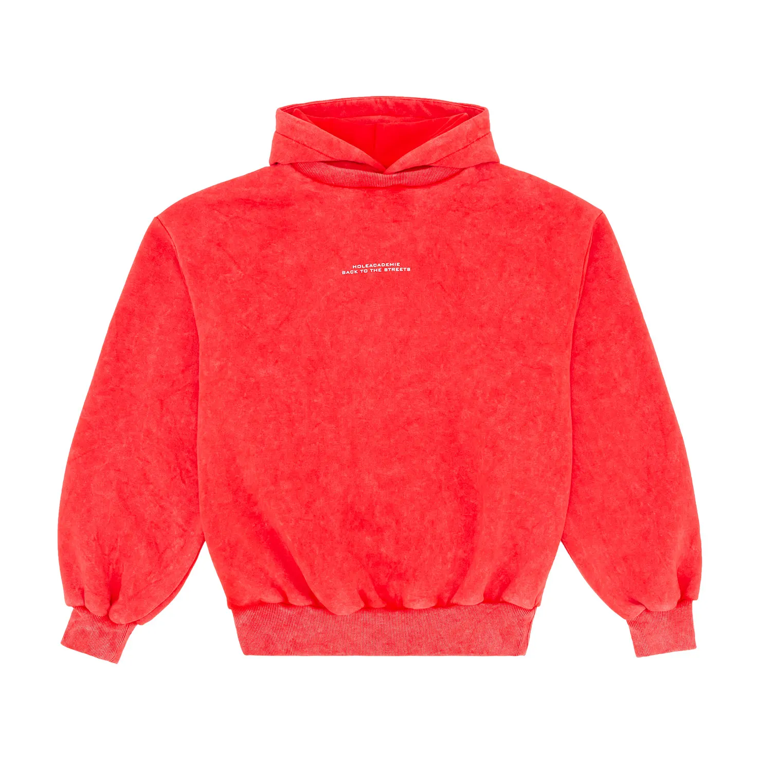 WASH PRINT DETAIL HOODIE